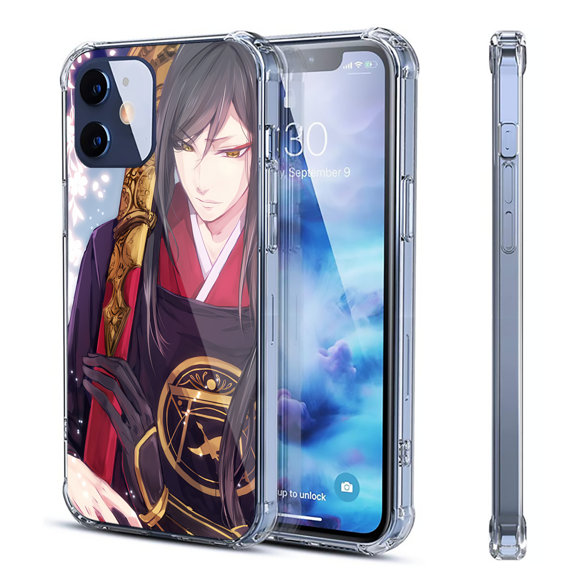 （画像用） 刀剣乱舞 Touken Ranbu 【iPhone 12シリーズ対応】透明スマホケース（クリアソフトケース）